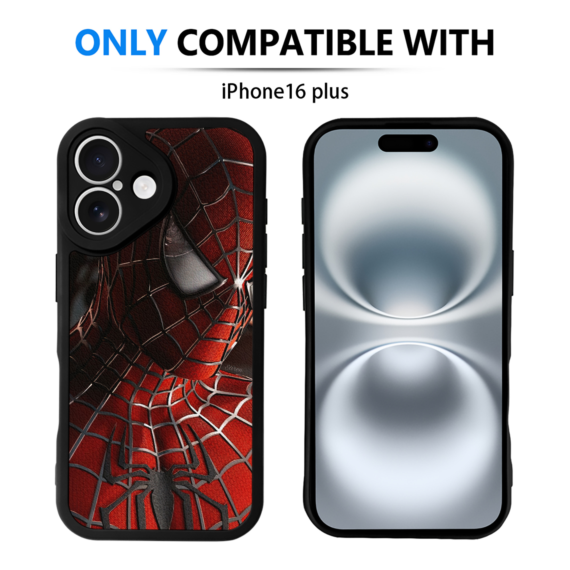 Spider Man スパイダーマン 【iPhone 16シリーズ対応】シリコンスマホケース（レザー調） 材質：シリコン